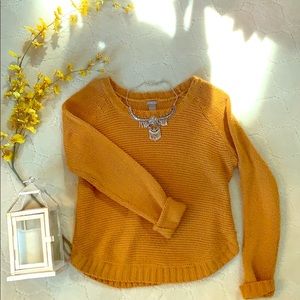 Mustard knit sweater